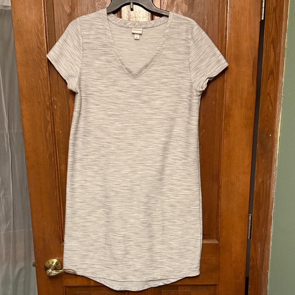 Merona Light Gray Knit V-Neck dress